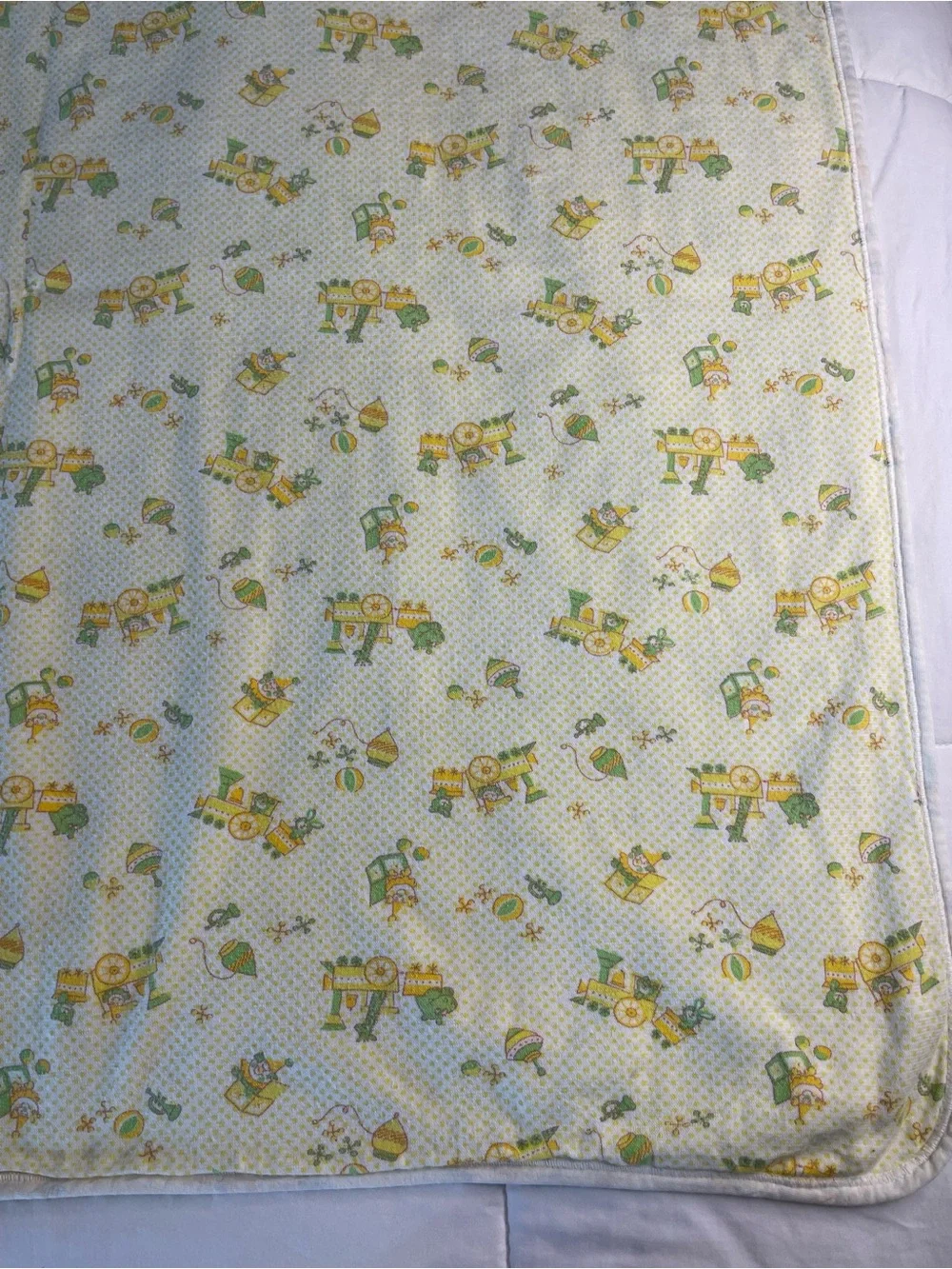 Vintage Carter's Baby Blanket Train Toy Lovey Security Replacement ✔️Size Flaws